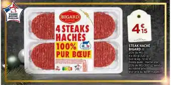 Bi1 Steak haché bigard offre