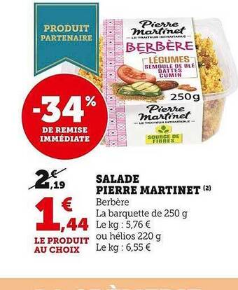 Super U Salade pierre martinet offre