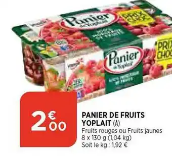 Bi1 Panier de fruits yoplait offre
