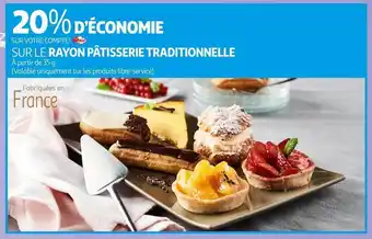 Le rayon pâtisserie traditionnelle
