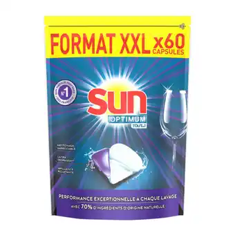 Auchan Supermarché Tablettes lave-vaisselle optimum sun offre
