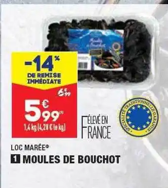 ALDI Loc marée moules de bouchot offre