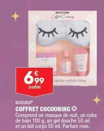 ALDI Biocura coffret cocooning offre