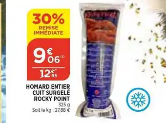 Bi1 Homard entier cuit surgelé rocky point offre