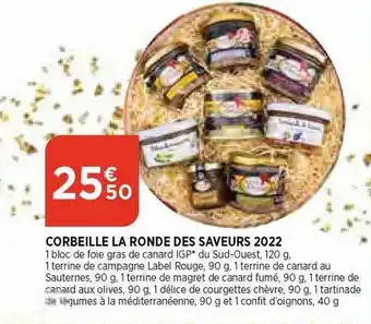 Bi1 Corbeille la ronde des saveurs 2022 offre