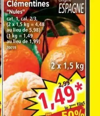 Norma Clementines offre