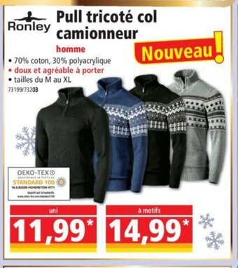 Norma Pull Tricote Col Camionneur offre