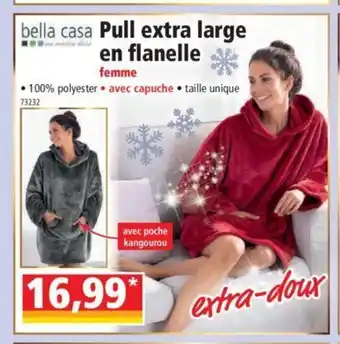 Norma Pull Extra Large En Flanelle offre