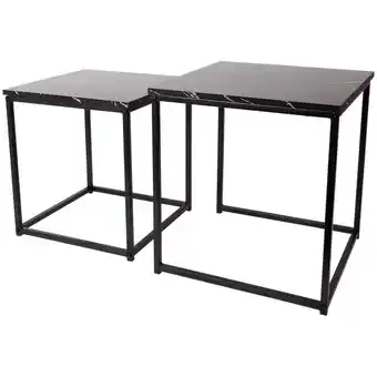 Action Tables basses gigognes effet marbre offre