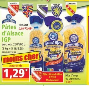 Norma Pates D'Alsace IGP offre