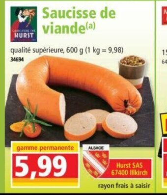 Norma Saucisse De Viande offre