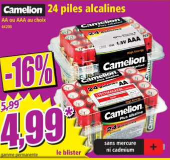 24 piles alcalines