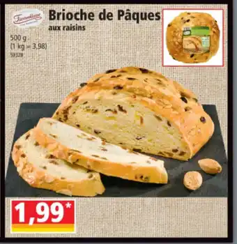 Norma Brioche de Pâques aux raisins offre