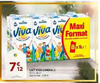 Maximarché Lait viva candia offre