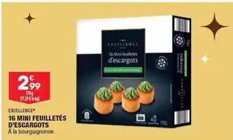ALDI Excellence 16 mini feuilletés d'escargots offre