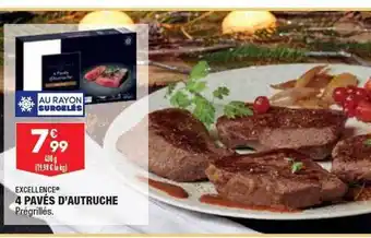 ALDI Excellence 4 pavés d'autruche offre