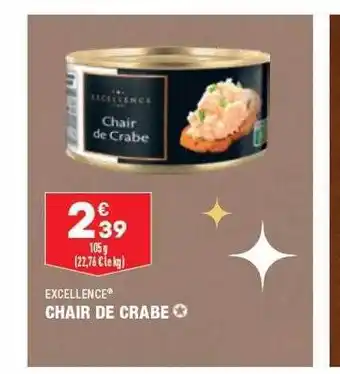 ALDI Excellence chair de crabe offre