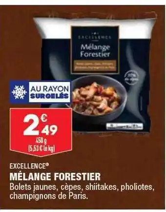 ALDI Excellence mélange forestier offre