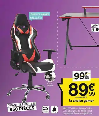 Centrakor La chaise gamer offre