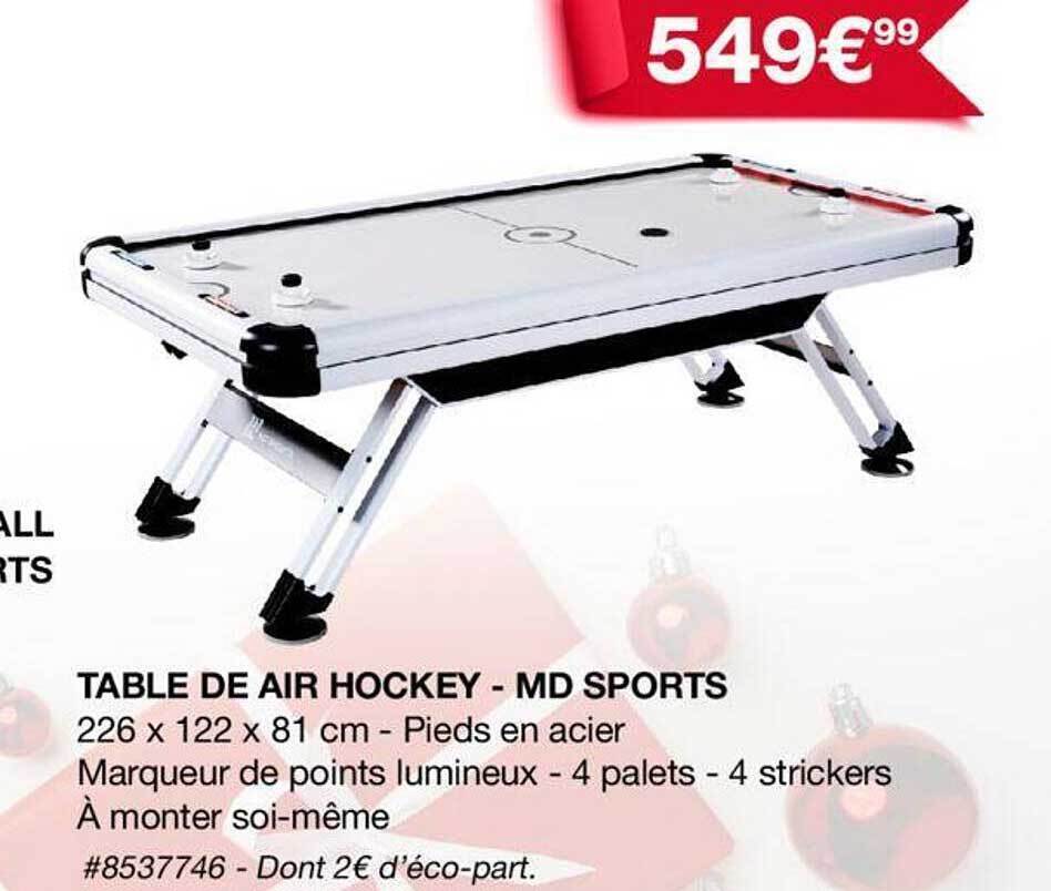 Promo Table de air hockey md sports chez Costco