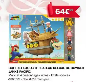 Costco Coffret exclusif : bâteau deluxe de bowser jakks pacific offre