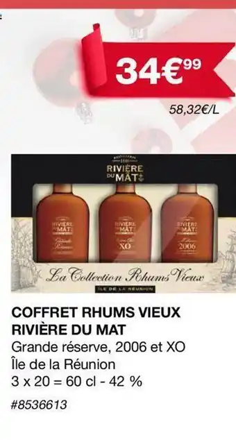 Costco Coffret rhums vieux rivière du mat offre