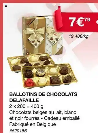 Costco Ballotins de chocolats delafaille offre