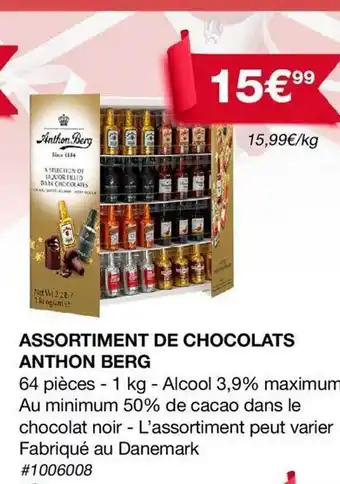Costco Assortiment de chocolats anthon berg offre