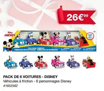 Pack de 6 voitures - disney