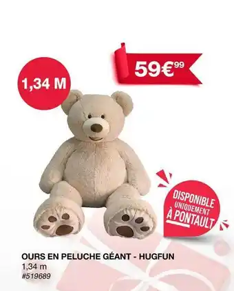 Costco Ours en peluche géant - hugfun offre