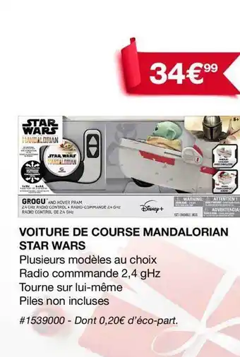 Voiture de course mandalorian star wars