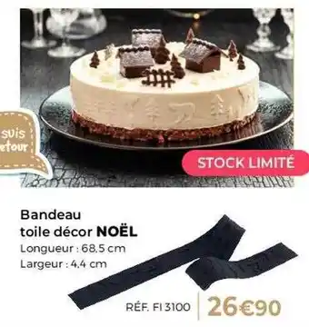 Guy Demarle Bandeau toile décor noël offre