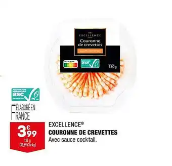ALDI Excellence couronne de crevettes offre