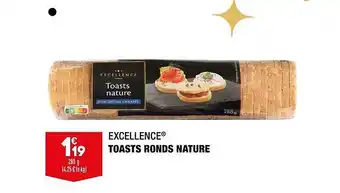 ALDI Toasts ronds nature excellence offre