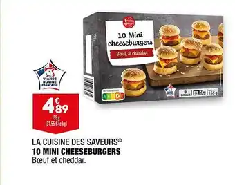 ALDI 10 mini cheeseburgers la cuisine des saveurs offre
