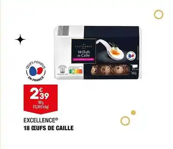 ALDI 18 œufs de caille excellence offre