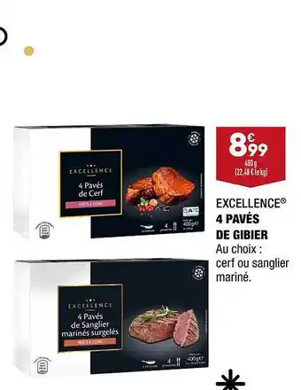 ALDI 4 pavés de gibier excellence offre