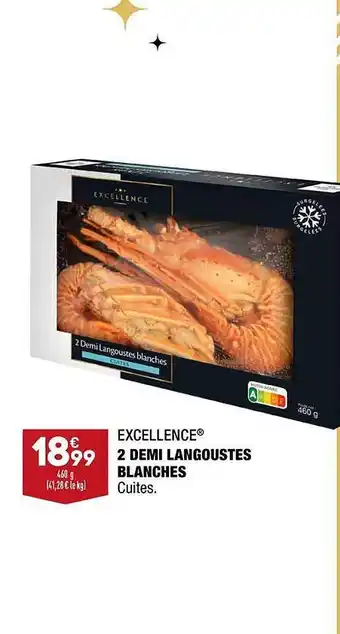 ALDI 2 demi langoustes blanches excellence offre