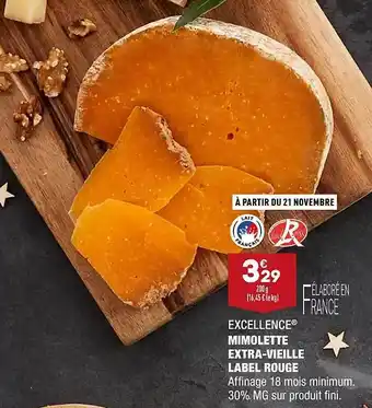 Mimolette extra-vieille label rouge excellence