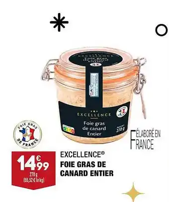 ALDI Foie gras de canard entier excellence offre