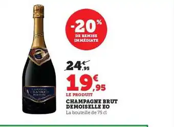 Hyper U Champagne brut demoiselle eo offre
