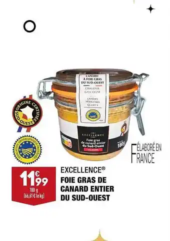 ALDI Foie gras de canard entier du sud-ouest excellence offre