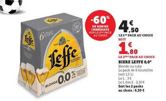 Hyper U Bière leffe offre