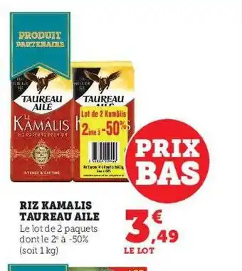 Hyper U Riz kamalis taureau ailé offre