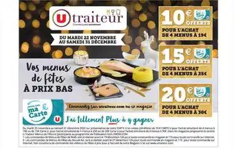 Hyper U U traiteur offre