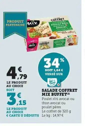 Hyper U Salade coffret mix buffet offre