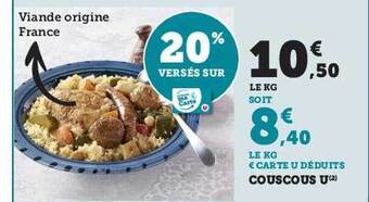 Hyper U Couscous u offre