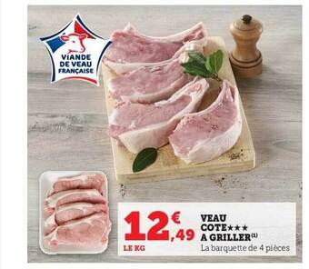 Hyper U Veau côte***à griller offre