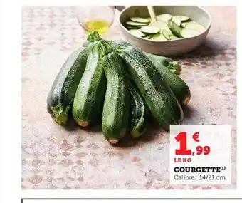 Hyper U Courgette offre