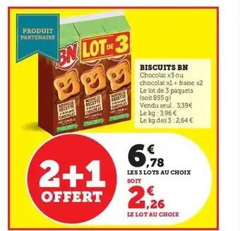 Hyper U Biscuits bn offre